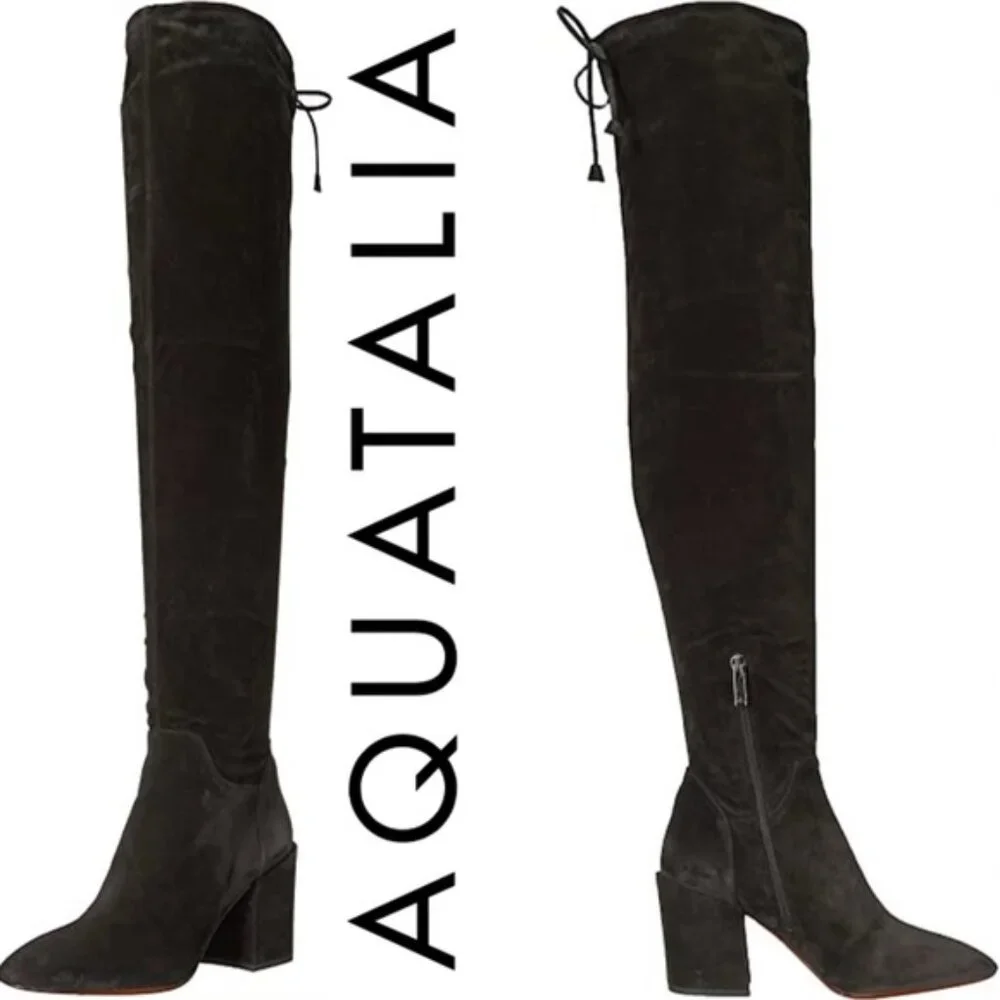 NWOB Aquatalia Florencia Over the Knee Suede Boots